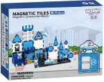 Magnetinis konstruktorius Woopie 3D Police, 42 vnt., mėlyna sp.