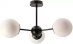 &Scaron;viestuvas lubų Candellux Lighting Calari 33-37459, E14, 3 x 40 W, balta sp. / juoda sp.