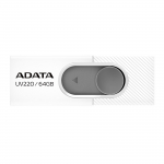 USB atmintinė Adata UV220, balta, 64 GB