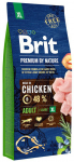 Sausas &scaron;unų maistas Brit Premium Nature Adult, vi&scaron;tiena/la&scaron;i&scaron;a, 15 kg