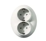 Ki&scaron;tukinis lizdas Schneider Electric Renova WDE006885, su įžeminimu, IP20, balta sp.