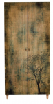 Spinta Kalune Design Stil 729, ruda sp./įvairių spalvų, 90 cm x 52 cm x 192 cm