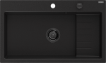 Virtuvinė plautuvė Mexen Omar Black, granitas, 80 cm x 48 cm x 21 cm, juoda sp.