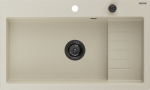 Virtuvinė plautuvė Mexen Omar Beige+Black, granitas, 80 cm x 48 cm x 21 cm, beige+black sp.