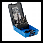 Pakopinis grąžtas, rinkinys Pferd STB HSS 3 HC-FEP, metalas/plienui/nerūdijantysis plienas, hss, tri-flat, 4-30 mm x 6.6 cm