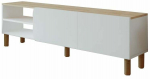 Televizoriaus spintelė Kalune Design River, balta sp./sapphire, 31.4 cm x 150 cm x 48.2 cm