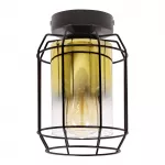 &Scaron;viestuvas lubų Candellux Lighting Jonera 31-49339, E27, 1 x 40 W, aukso sp. / juoda sp.