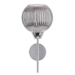 &Scaron;viestuvas sieninis Candellux Lighting Cesar, E27, 1 x 40 W, sidabro sp. / sidabro sp., 15 x 13.5 cm