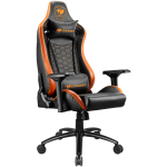 Žaidimų kėdė Cougar Gaming Outrider S, 50 x 50 x 119 - 127 cm, juoda sp./oranžinė sp.