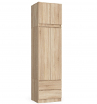 Spinta Akord S60, ąžuolo sp., 60 cm x 51 cm x 234 cm