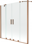 Vonios sienelė Mexen Velar Duo II, 150 cm x 160 cm, brushed copper sp./grūdintas