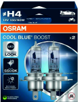 Automobilio lemputė Osram H4, Halogeninė, mėlyna, 12 V