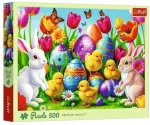 Dėlionė Trefl Easter Meadow, 48 cm x 34 cm, 500 vnt.