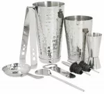 Barmeno rinkinys kokteiliams Bar Craft, sidabro sp., 0.75 l, 8 vnt.