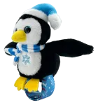 Žaislinis gyvūnas pauk&scaron;tis HAPPY YAPPERS Penguin 9386, balta sp./juoda sp.