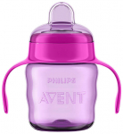 Puodelis su snapeliu Philips Avent, 200 ml, 6+ mėn., silikonas/polipropilenas (pp), rožinė sp.
