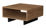 Kavos staliukas Kalune Design Hola, antracito sp./ąžuolo sp., 60 cm x 60 cm x 32 cm