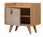 Naktinis staliukas Kalune Design Paju 811MDD3402, ąžuolo sp., 55 cm x 50 cm x 40 cm