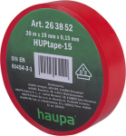 Elektros izoliacinė juosta Haupa HUPtape-15, raudona, 20 m
