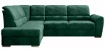 Kampinė sofa Siber Nube 35, tamsiai žalia sp., kairinė, 186 x 270 cm x 93 cm