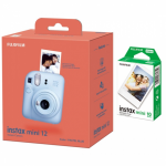 Momentinis fotoaparatas Fujifilm Instax Mini 12 + Instax Mini Glossy 10pcs, mėlyna sp.