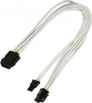 Kabelis Nanoxia 900400023 PCIe 6-pin Female (moteri&scaron;ka), PCIe 8-pin Male (vyri&scaron;ka), 0.3 m