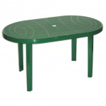 Lauko stalas Oler Jantar, žalia sp., 135 cm x 80 cm x 70 cm