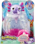 Žaislinė figūrėlė, akvariumas Animagic Lets Glo Axolotl, rožinė sp./violetinė sp.