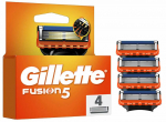 Skutimosi peiliukai Gillette Fusion5, 4 vnt.