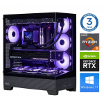 Stacionarus kompiuteris Intop Ryzen 5 7500F, DDR5 64 GB, SSD+HDD 1 TB 2 TB, Nvidia GeForce RTX 5060 Ti 8 GB GDDR7, Windows 11 Pro