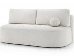 Sofa-lova Lilana Royal 01, balta sp., 193 x 96 cm x 93 cm