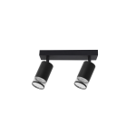 &Scaron;viestuvas lubų Light Prestige Virella, GU10, 2 x 8 W, skaidri sp./juoda sp.