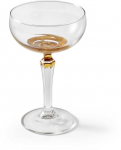 Likerio taurelių komplektas Libbey Imperfect Gold Coupe, stiklas, 0.25 l, 2 vnt.