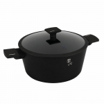 Prekė su pažeista pakuote. Puodas Berlinger Haus Matte Black, 30 cm, 8 l, juoda sp.