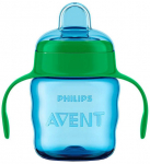 Puodelis su snapeliu Philips Avent Easy slip, 200 ml, 6+ mėn., silikonas/polipropilenas (pp), žalia sp.