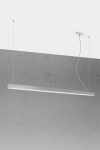 &Scaron;viestuvas kabinamas Sollux Pinne 145, LED, 3000 &deg;K, 1 x 48 W, pilka sp.