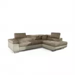 Kampinė sofa Anton Berlin 03, Soft 33, &scaron;viesiai ruda sp., de&scaron;ininė, 202 x 275 cm x 90 cm