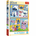Dėlionė Trefl Disney Theres No Boredom With Stitch, 18 cm x 27.5 cm, 140 vnt., įvairių spalvų