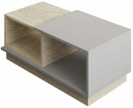 Kavos staliukas Kalune Design Consept, pilka sp./travertine sp., 45 cm x 90 cm x 36 cm
