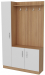 Prie&scaron;kambario baldų komplektas Kalune Design Naturel, vidaus, ruda sp./balta sp.