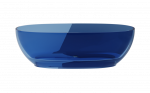 Vonia, laisvai pastatoma Besco Mexa Blue Wave, 170 cm x 78 cm x 55 cm, ovalas, mėlyna/juoda