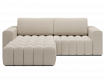 Kampinė sofa - lova Bonett, smėlio sp., kairinė, 175 x 250 cm x 92 cm