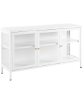 Vitrina Beliani Newport, balta sp., 115 cm x 35 cm x 65 cm