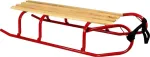 Medinės rogės Victoria Sport Andy, ruda sp./raudona sp., 100 cm x 38 cm