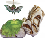 Žaislinis gyvūnas dinozauras Gross A Saurus, žalia sp.