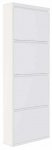 Batų spintelė Kalune Design 159ORN1105, balta sp., 15 cm x 50 cm x 135 cm