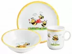Pietų servizas Seltmann Weiden Bee, 0.25 l, porcelianas, balta sp., 3 vnt.