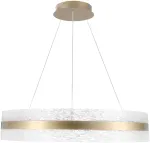 &Scaron;viestuvas lubų Candellux Lighting Castillo 60 32-53992, LED, 3000 - 6500 &deg;K, 1 x 35 W, balta sp. / aukso sp., 60 x 60 cm