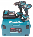 Akumuliatorinių įrankių rinkinys su akumuliatoriumi Makita DLX2127MJ, 18 V, 4 Ah