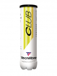 Teniso kamuoliukų rinkinys Tecnifibre Club, geltonas, 4 vnt.